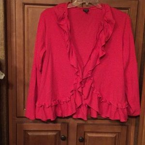 Comfy ruffled jacket/cardigan